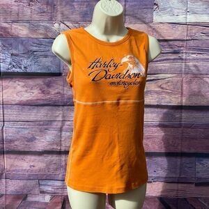 Harley Davidson women’s sleeveless tee sz med